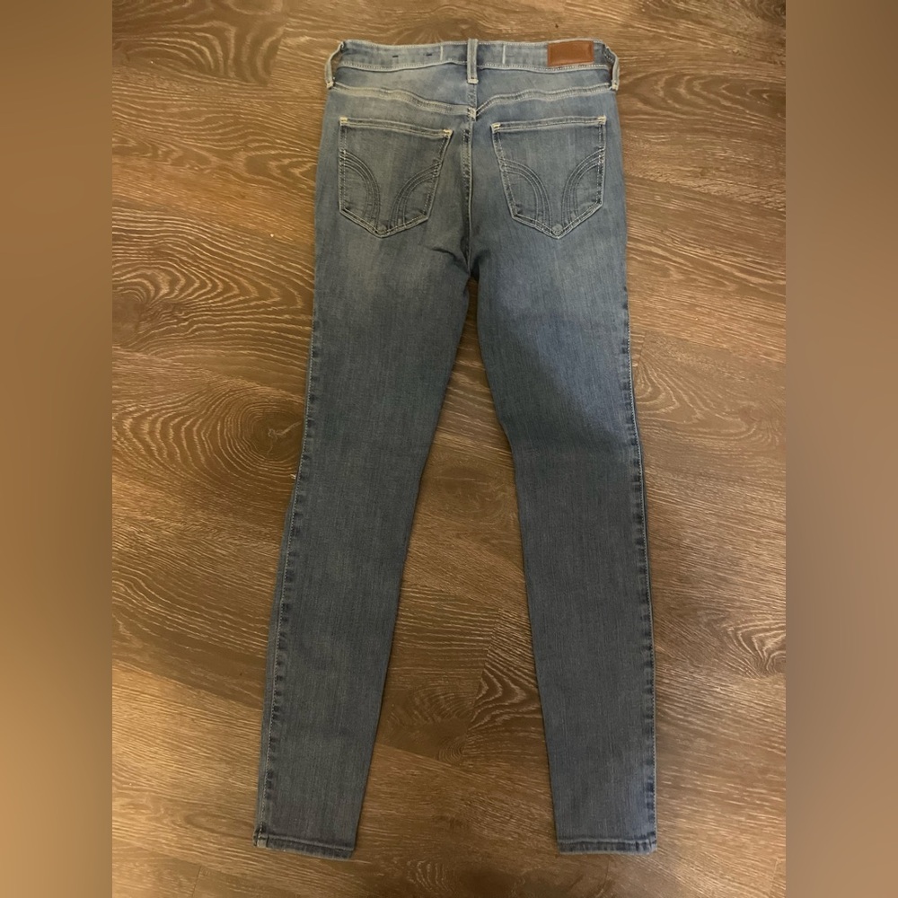 Hollister Women's Skinny Jeans in Blue